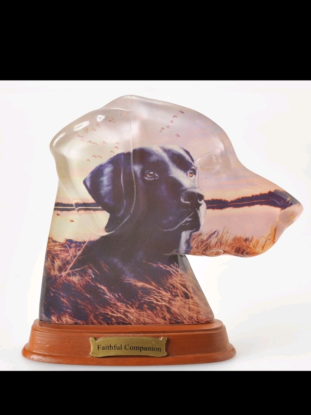 Hamilton Faithful Companion Mans Best Friend Collection Black Lab Dog Sculpture